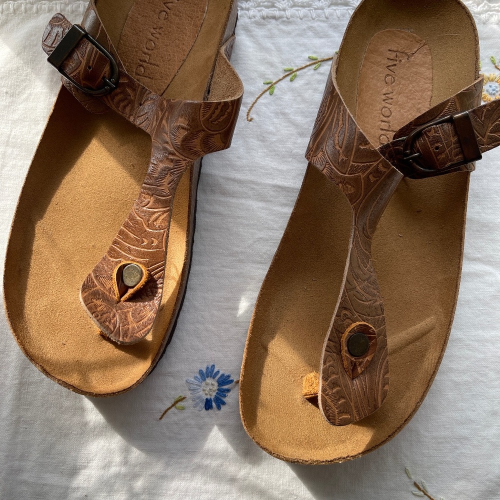 Birk Style Sandals by Five Worlds